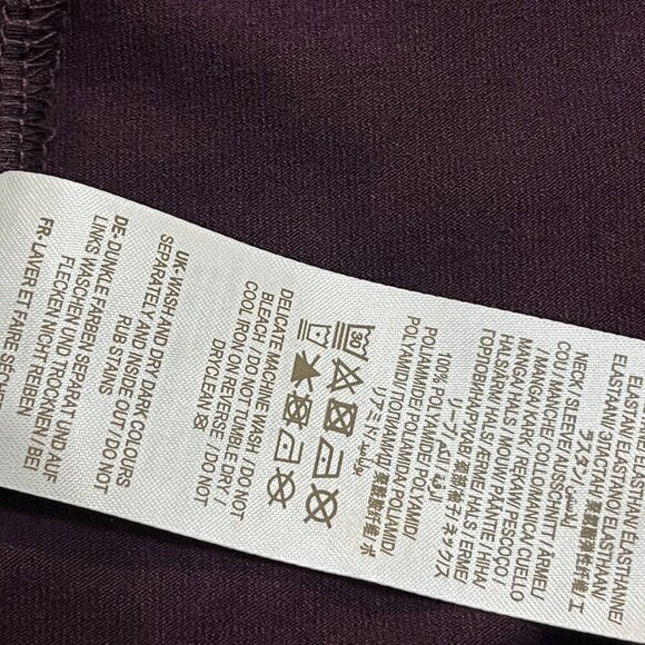 Boden Plum Purple Dots Tulle Long Sleeve Jersey Midi Party Dress 12P - Picture 10 of 11